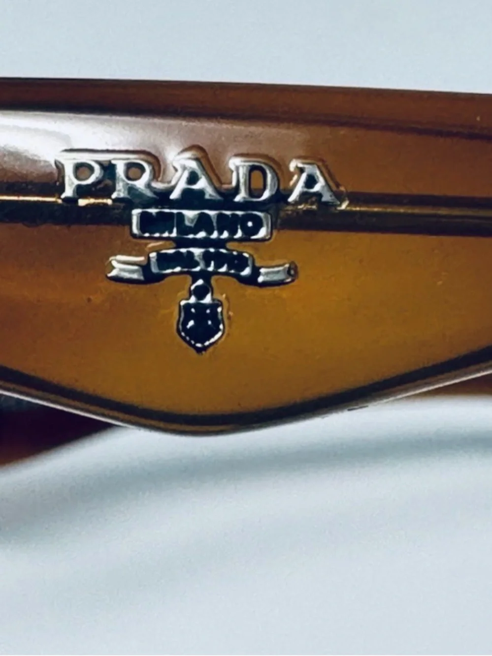 NEW PRADA VPRO9U 54-18-140 Havanastriped White  Eyeglasses Unisex AUTHENTIC